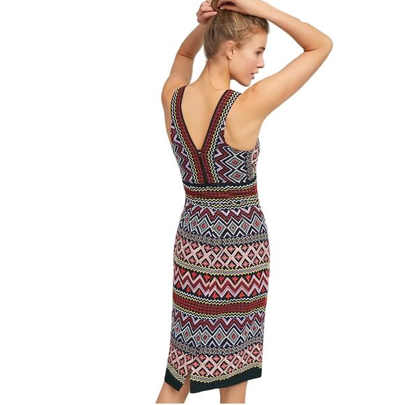Anthropologie Akemi + Kin Women's Geo-Embroidered Column Dress Size 4 NWT $168 - Picture 2 of 12